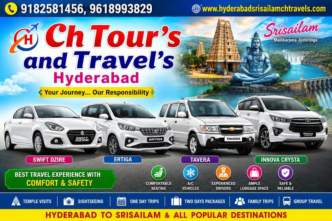 Hyderabad to Srisailam Tour Packages